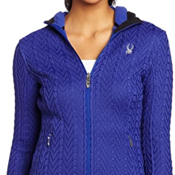 Spyder Sweaters - Spyder Core Sweater Cable Knit Zip Hoodie Like NEW